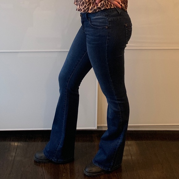 short bell bottom jeans